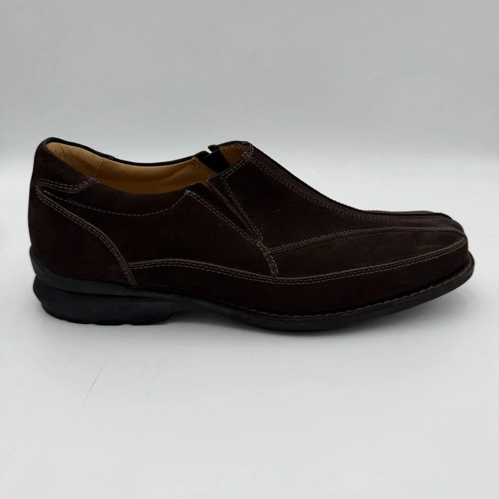 Johnston & Murphy Chocoate Brown sheepskin slip-on loafers Mens 8.5 20-7462 shoe